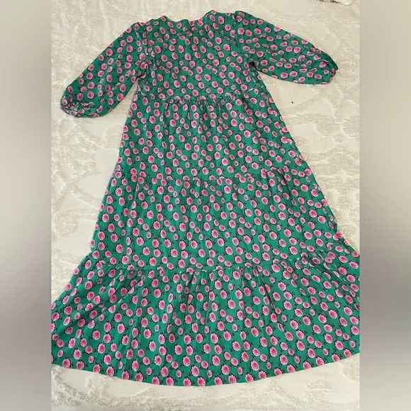 Midi Flower Printed Dress - Picture 3 of 5